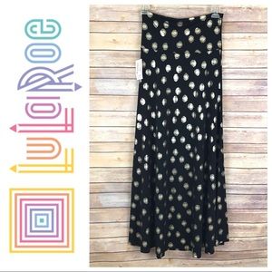 LuLaRoe Elegant Collection Metallic Maxi Skirt